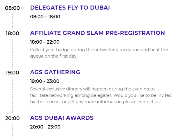 What&#8217;s happening at Affiliate Grand Slam Dubai