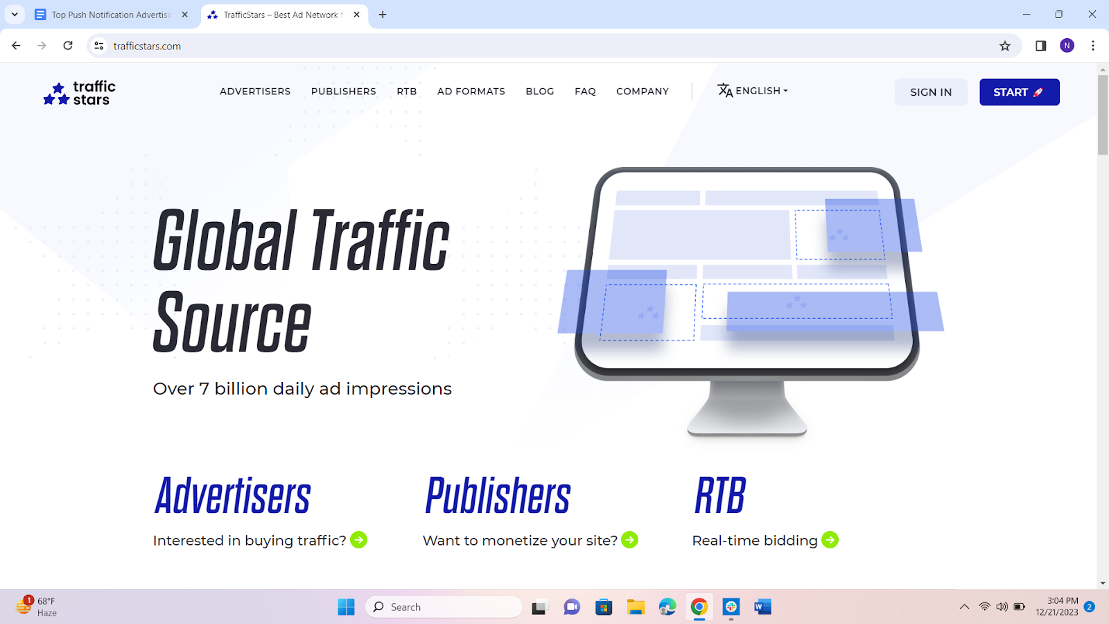 TrafficStars Push Advertising Network